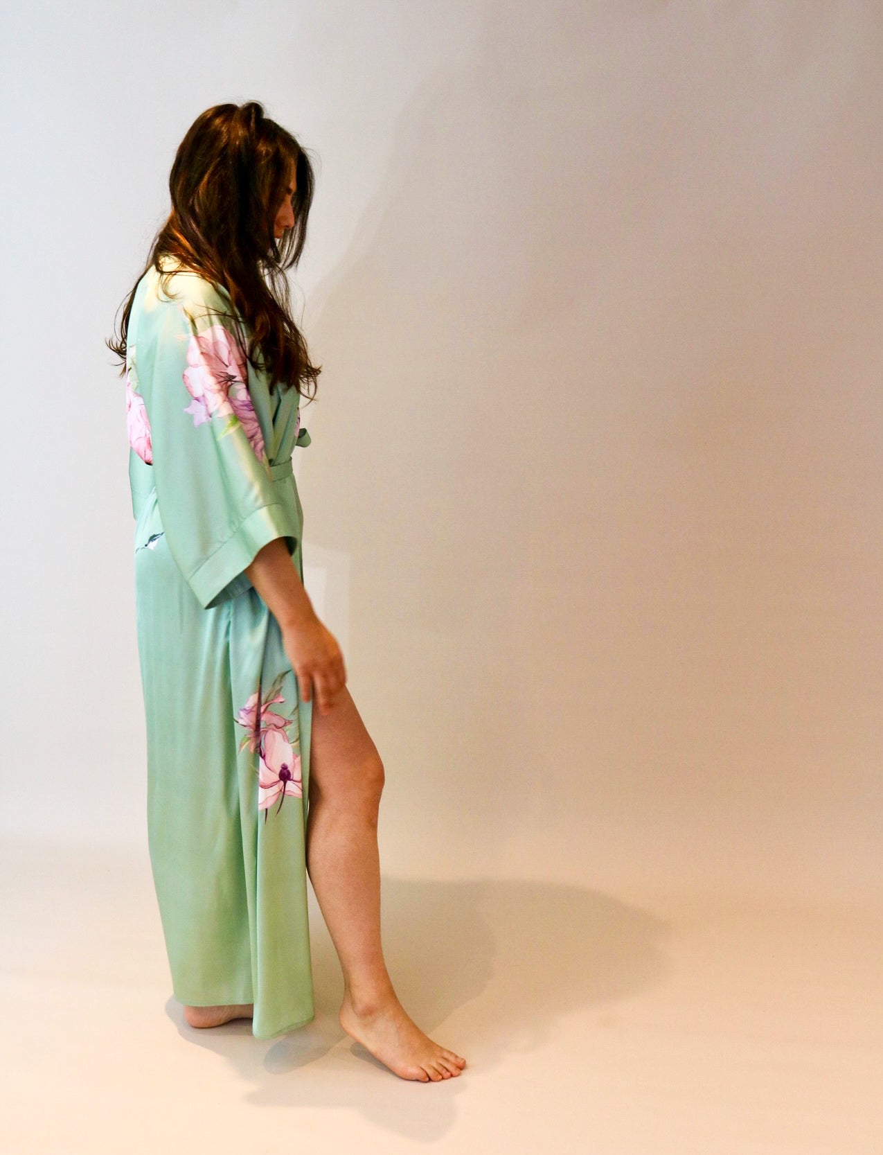 The Gaia Kimono in Sage Green