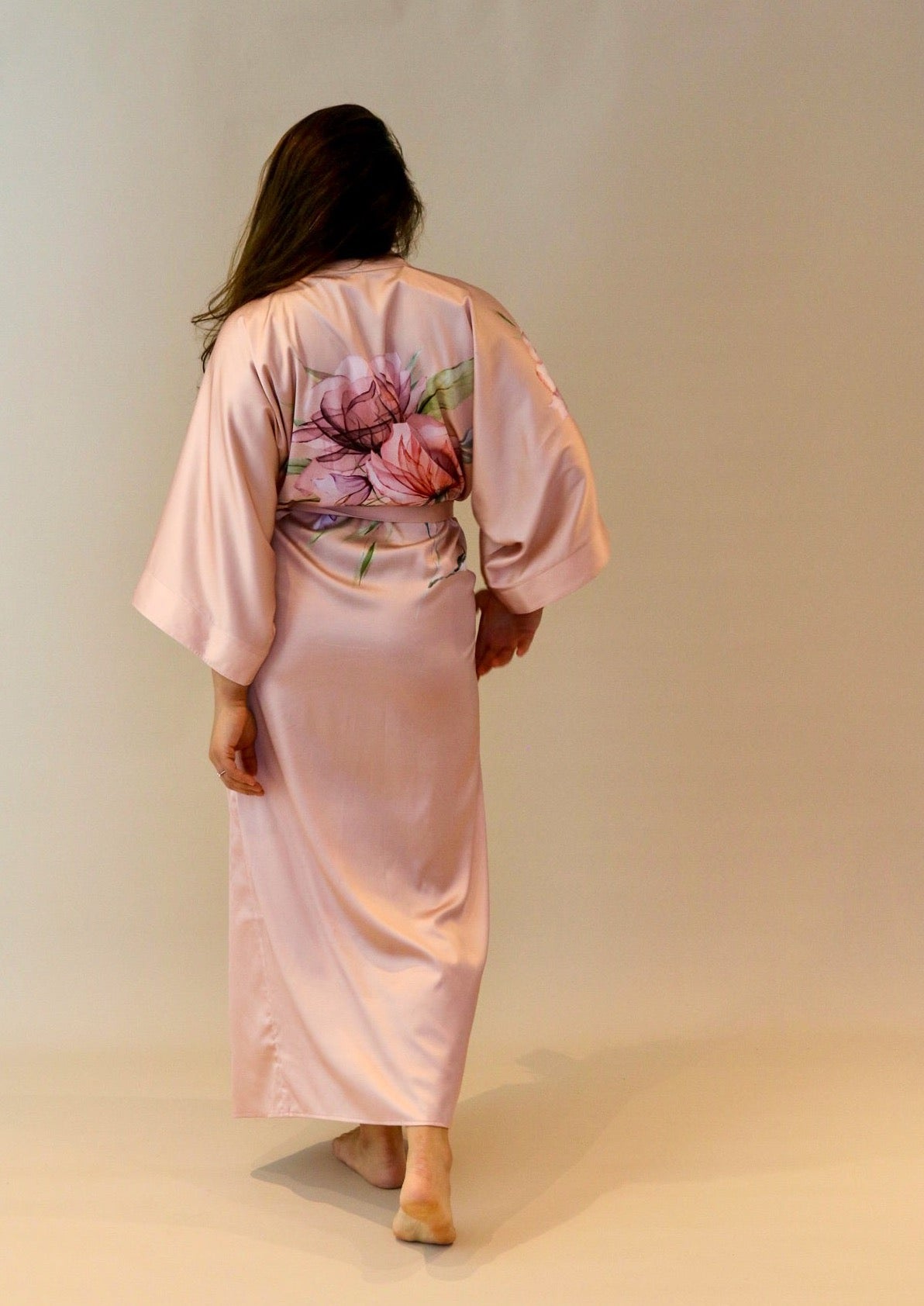 The Gaia Kimono in Blush Pink