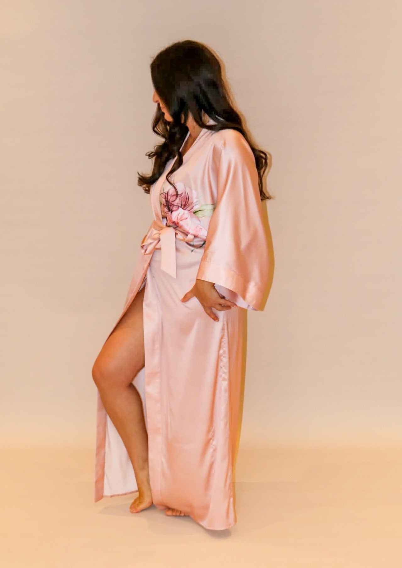 The Gaia Kimono in Blush Pink